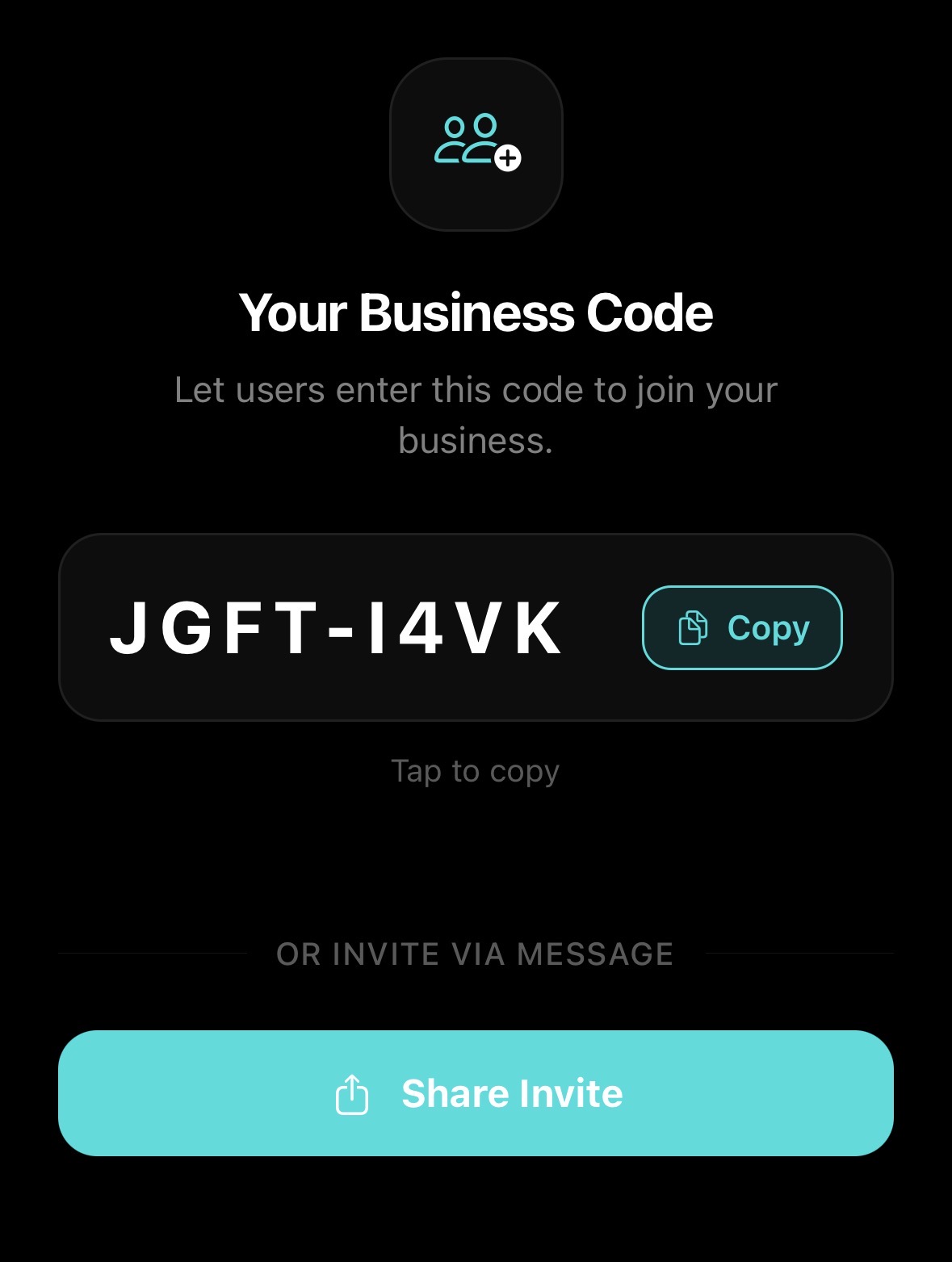 Your Business Code